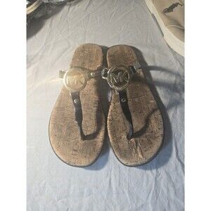 Michael Kors Women's Flip Flop Sandals Cork  Size 7.5 Summer Classy
